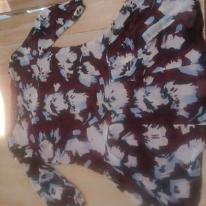 Donna Morgan Burgundy Casual Dress‎